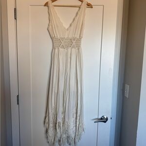 Free People Cream Maxi Dress